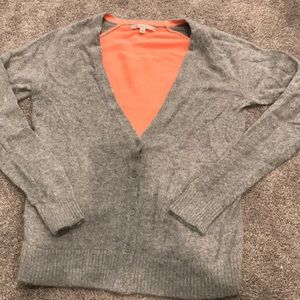 Gap cardigan with angora and pop of color
